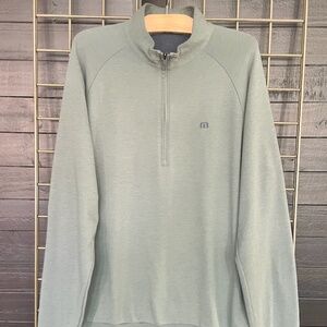 TRAVIS MATHEW Mens Quarter-Zip, Sz L
